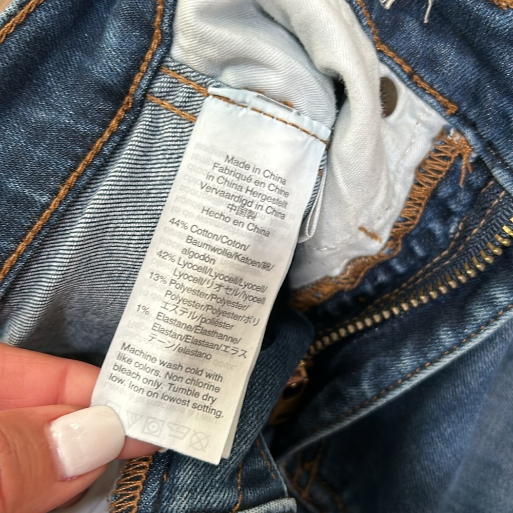 MADEWELL WOMENS 10” HIGH RISE SKINNY JEANS BLUE SZ 23 PETITE - Picture 11 of 12